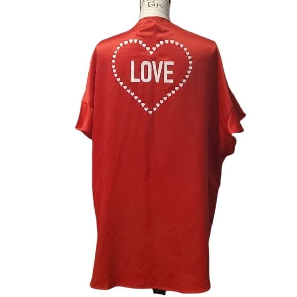 Victoria's Secret Red LOVE Robe Kimono One Size - Picture 1 of 8
